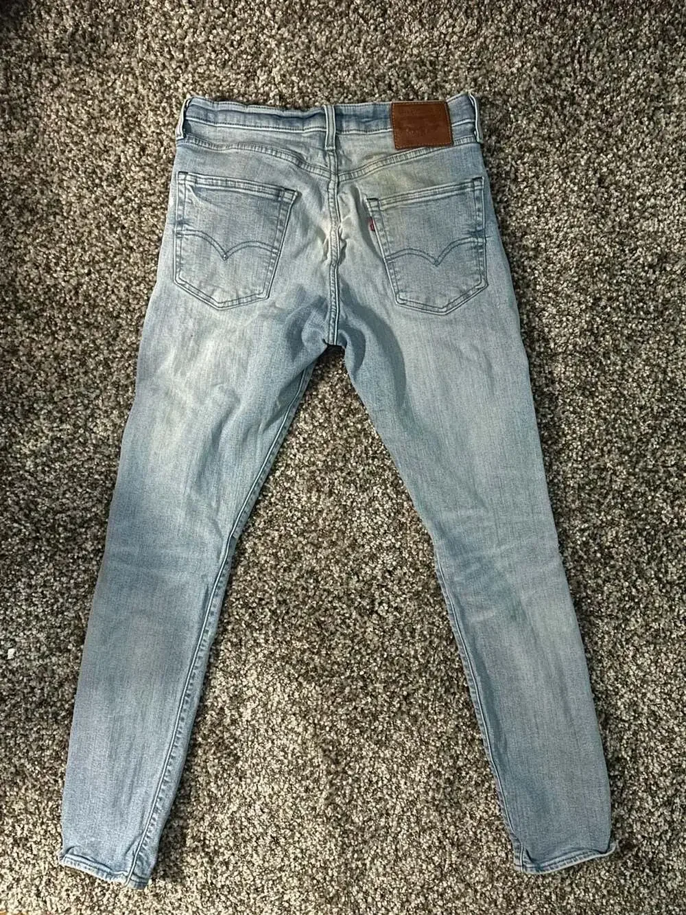Levi's Premium 512 Slim Taper Light Wash Distressed Jeans Size W32 L34